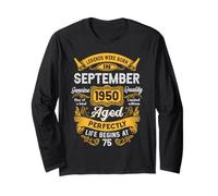 75th Birthday Real Legends September 1950 75 Years Old Men Manche Longue