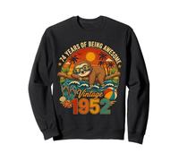 75th Birthday Retro Sloth Tropical Vintage 1951 75 Years Old Sweatshirt