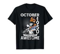 75th Birthday The Bear Legends October 1950 75 Years Old Men T-Shirt