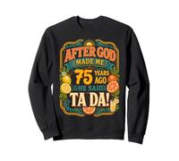 75th Birthday Tropical Vintage 1951 75 Years Old Men Women Sweatshirt
