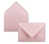 75x enveloppes C6 - couleur: rose - 11,4 x 16,2 cm - fermeture: gommée - pour papier A4, A5, A6 et pour invitations, salutations et lettres - FarbenFroh by GUSTAV NEUSER
