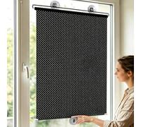 75X200cm Store occultant à Ventouse - sans perçage - pour fenêtre - Rideau Protection Solaire Isolant Thermique-Amovible-Pare-Soleil de Voiture- écrans d'intimité pour Salon,Bureau,Voiture