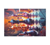75x50cm/1000pcs Casse-têtes Pour Adolescents Abstract Chess Art Strategy Meets Creativity Puzzle Pour Adultes : Un Jeu De Réflexion Amusant Et Humoristique Pour Un Anniversaire Ou Noël 75x50cm/1000pcs