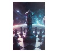 75x50cm/1000pcs Puzzle pour Adolescentes Cosmic Chess Battle Puzzles pour Adolescentes, Jouets, Décoration Murale, Cadeaux pour Femmes, Défi Éducatif 75x50cm/1000pcs