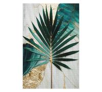 75x50cm/1000pcs Puzzle pour Adolescents Abstract Sun Palm Leaf Art Puzzles pour Adultes - Jouets À Monter Soi-même - Défi Difficile - Cadeaux Uniques pour Anniversaire Et Noël 75x50cm/1000pcs