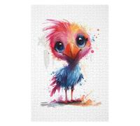 75x50cm/1000pcs Puzzle pour Adolescents Cute Cartoon Bird Casse-tête pour Adultes, Jeu De Réflexion, Découpe De Précision, Jeu Stimulant, Cadeaux 75x50cm/1000pcs