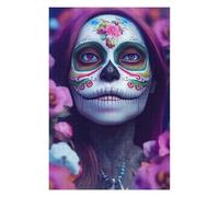 75x50cm/1000pcs Puzzle pour Adolescents Day of The Dead Beauty-7 Puzzle pour Adultes - Jeu Pratique D'analyse Et De Logique - Cadeaux De Noël Et d'anniversaire 75x50cm/1000pcs