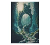 75x50cm/1000pcs Puzzle pour Adolescents Enchanted Forest Portal -2 Puzzle pour Adultes - Jeux De Construction - Analyse Et Logique - Interaction Parent-Enfant 75x50cm/1000pcs