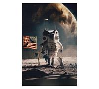 75x50cm/1000pcs Puzzle pour Adolescents First Moon Landing Puzzle pour Adultes : Jeux Relaxants, Découpe De Précision, Activités Amusantes À La Maison 75x50cm/1000pcs