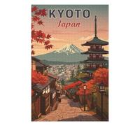 75x50cm/1000pcs Puzzle pour Adolescents Kyoto Japan Travel Puzzles pour Adultes - Jouets À Monter Soi-même - Défi Difficile - Cadeaux Uniques pour Anniversaire Et Noël 75x50cm/1000pcs