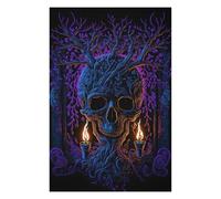 75x50cm/1000pcs Puzzle pour Adolescents Macabre Vision Casse-tête pour Adultes, Jeu De Réflexion, Découpe De Précision, Jeu Stimulant, Cadeaux 75x50cm/1000pcs