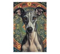 75x50cm/1000pcs Puzzle pour Adolescents Mandala Greyhound Puzzles pour Adolescents : Jeux Amusants, Passe-Temps Stimulant À Compléter