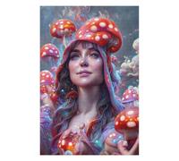 75x50cm/1000pcs Puzzle pour Adolescents Mystical Mushroom Enchantress Puzzle pour Adultes Jouets Anti-Stress Idées Cadeaux pour Se Détendre À La Maison, pour Les Amis Et La Famille 75x50cm/1000pcs