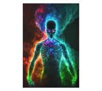 75x50cm/1000pcs Puzzle pour Adolescents Neon Alien Energy Puzzles pour Adultes - Jouets À Monter Soi-même - Défi Difficile - Cadeaux Uniques pour Anniversaire Et Noël 75x50cm/1000pcs