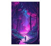 75x50cm/1000pcs Puzzle pour Adolescents Neon Forest Journey -1 Puzzle pour Adultes - Jeux De Construction - Analyse Et Logique - Interaction Parent-Enfant 75x50cm/1000pcs