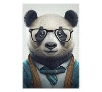 75x50cm/1000pcs Puzzle pour Adolescents Panda in Formal Attire-1 Puzzle pour Adultes Jouets Anti-Stress Idées Cadeaux pour Se Détendre À La Maison, pour Les Amis Et La Famille 75x50cm/1000pcs