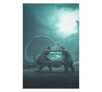 75x50cm/1000pcs Puzzle pour Adolescents Rhino with Aquatic Habitat Puzzles pour Adultes - Jouets À Monter Soi-même - Défi Difficile - Cadeaux Uniques pour Anniversaire Et Noël 75x50cm/1000pcs