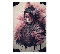 75x50cm/1000pcs Puzzle pour Adolescents Samurai Warrior Art Print-1 Puzzle pour Adultes Jeux Relaxants Cadeaux pour Femmes Cadeaux Uniques pour Anniversaire Et Noël 75x50cm/1000pcs