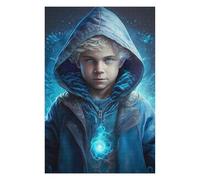 75x50cm/1000pcs Puzzle pour Adolescents Young Wizard with Glowing Orb Puzzle pour Adultes Jouets Anti-Stress Idées Cadeaux pour Se Détendre À La Maison, pour Les Amis Et La Famille 75x50cm/1000pcs