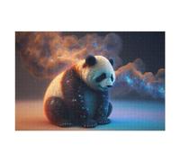 75x50cm/1000pcs Puzzles Panda in Cosmic Dreamscape Puzzle pour Adultes Jeux Relaxants Découpe De Précision Cadeaux Uniques d'anniversaire Et De Noël 75x50cm/1000pcs