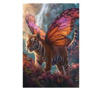 75x50cm/1000pcs Puzzles pour Adolescentes Flying Tiger with Wings Jeu De Puzzle Et Casse-tête pour Adultes - Cadeaux pour Femmes (Anniversaire, Noël) 75x50cm/1000pcs