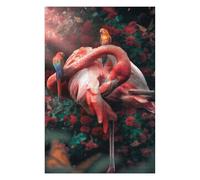 75x50cm/1000pcs Puzzles pour Adolescentes Funky Flamingo Jeu De Puzzle Et Casse-tête pour Adultes - Cadeaux pour Femmes (Anniversaire, Noël) 75x50cm/1000pcs