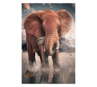75x50cm/1000pcs Puzzles pour Adolescentes The Lonely Elephant Jeu De Puzzle Et Casse-tête pour Adultes - Cadeaux pour Femmes (Anniversaire, Noël) 75x50cm/1000pcs