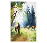 75x50cm/1000pcs Puzzles pour Adolescents A Watercolor Meadow Puzzle pour Adultes, Jeu De Réflexion, Cadeau pour Femmes, Défi Éducatif 75x50cm/1000pcs