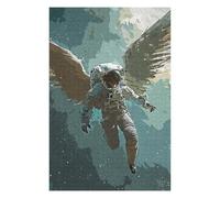 75x50cm/1000pcs Puzzles pour Adolescents Astronaut Angel Puzzle Mural, Jouet, Décoration, Défi Difficile, Cadeau Anti-Stress 75x50cm/1000pcs