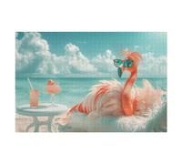 75x50cm/1000pcs Puzzles pour Adolescents Beach Day Puzzles pour Adultes, Jouets À Monter Soi-même, Décoration Parfaite, Cadeaux d'anniversaire Uniques 75x50cm/1000pcs