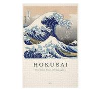 75x50cm/1000pcs Puzzles pour Adolescents Big Wave Hokusai Puzzle pour Adultes, Jeu De Réflexion, Cadeau pour Femmes, Défi Éducatif 75x50cm/1000pcs