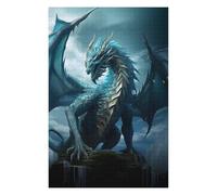 75x50cm/1000pcs Puzzles pour Adolescents Blue Elder Dragon of Water Puzzle Anti-Stress - Décoration Idéale pour Un Anniversaire Ou Noël 75x50cm/1000pcs