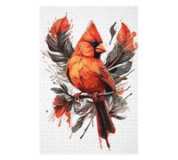 75x50cm/1000pcs Puzzles pour Adolescents Cardinals Bird Puzzles pour Adultes : Analyse Et Logique du Jeu Pratique pour Anniversaire, Noël 75x50cm/1000pcs