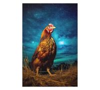 75x50cm/1000pcs Puzzles pour Adolescents Chicken Galaxy Puzzle pour Adultes - Jeu Manuel - Décoration Parfaite - Difficile Et Stimulant 75x50cm/1000pcs