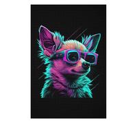 75x50cm/1000pcs Puzzles pour Adolescents Chihuahua Puzzles pour Adultes : Analyse Et Logique du Jeu Pratique pour Anniversaire, Noël 75x50cm/1000pcs