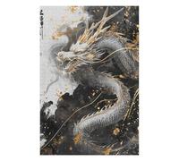 75x50cm/1000pcs Puzzles pour Adolescents Chinese Dragon Puzzles Jeux Amusants Découpe De Précision Cadeaux Uniques pour Anniversaire Et Noël 75x50cm/1000pcs