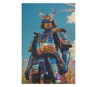 75x50cm/1000pcs Puzzles pour Adolescents Chrome Samurai Jeu De Puzzle Et De Réflexion, Cadeaux pour Femmes, À Offrir À Toute La Famille 75x50cm/1000pcs