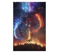 75x50cm/1000pcs Puzzles pour Adolescents Cosmic Dragon Battle Puzzle pour Adultes - Jeu Familial - Niveau De Difficulté Élevé - Cadeaux De Noël Et d'anniversaire 75x50cm/1000pcs