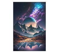 75x50cm/1000pcs Puzzles pour Adolescents Cosmic Everest Reflection Puzzle Anti-Stress - Décoration Idéale pour Un Anniversaire Ou Noël 75x50cm/1000pcs