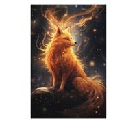 75x50cm/1000pcs Puzzles pour Adolescents Cosmic Fox Spirit Puzzle Mural, Jouet, Décoration, Défi Difficile, Cadeau Anti-Stress 75x50cm/1000pcs