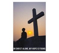 75x50cm/1000pcs Puzzles pour Adolescents Cross Jesus3 Puzzle pour Adultes - Jeu De Réflexion - Anti-Stress - Stimule Le Cerveau