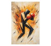 75x50cm/1000pcs Puzzles pour Adolescents Cubist Abstract Boxer in Explosive Action Painting Puzzles pour Adultes - Jeu Manuel - Assemblage De Motifs - Cadeaux d'anniversaire Uniques 75x50cm/1000pcs