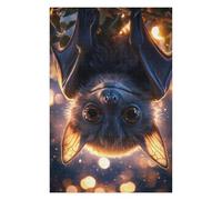 75x50cm/1000pcs Puzzles pour Adolescents Cute Bat Hanging Upside Down Puzzle pour Adultes - Jeu De Réflexion - Anti-Stress - Stimule Le Cerveau
