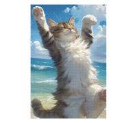 75x50cm/1000pcs Puzzles pour Adolescents Cute Cats Feelings Casse-têtes pour Adolescents - Jeu De Réflexion - Cadeau d'anniversaire - Activités Amusantes À La Maison 75x50cm/1000pcs