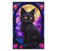75x50cm/1000pcs Puzzles pour Adolescents Cute Kitten Abstract Puzzles pour Adultes Jeux Amusants Vacances À La Maison Passer Le Temps Défi À Compléter 75x50cm/1000pcs