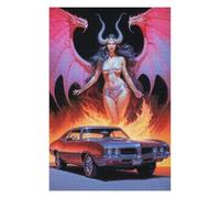 75x50cm/1000pcs Puzzles pour Adolescents Demonic Lilith Puzzle pour Adultes - Jeu Familial - Niveau De Difficulté Élevé - Cadeaux De Noël Et d'anniversaire 75x50cm/1000pcs