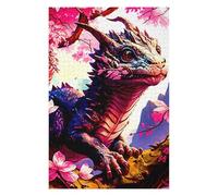 75x50cm/1000pcs Puzzles pour Adolescents Dragon Amidst Cherry Blossoms -7 Puzzles pour Adultes Jeux De Détente Découpe De Précision Interaction Parent-Enfant 75x50cm/1000pcs