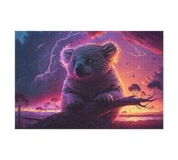 75x50cm/1000pcs Puzzles pour Adolescents Electric Koala Nature's Lightning Wonder Puzzles pour Adultes - Jouets Anti-Stress - Décoration Parfaite - Activités Ludiques À La Maison 75x50cm/1000pcs
