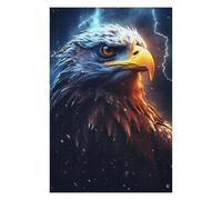 75x50cm/1000pcs Puzzles pour Adolescents Epic Stormy Eagle Puzzles pour Adultes : Analyse Et Logique du Jeu Pratique pour Anniversaire, Noël 75x50cm/1000pcs