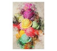 75x50cm/1000pcs Puzzles pour Adolescents ES Cream Puzzles Jeux Amusants Découpe De Précision Cadeaux Uniques pour Anniversaire Et Noël 75x50cm/1000pcs